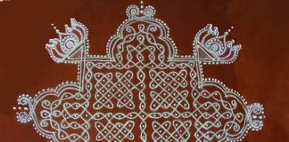 kambi kolam, neli kolam, pulli kolangal, chinna kolangal, new design