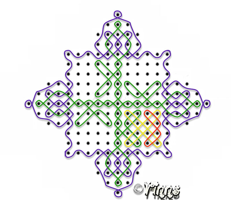 kambi kolam, neli kolam, pulli kolangal, chinna kolangal, new design