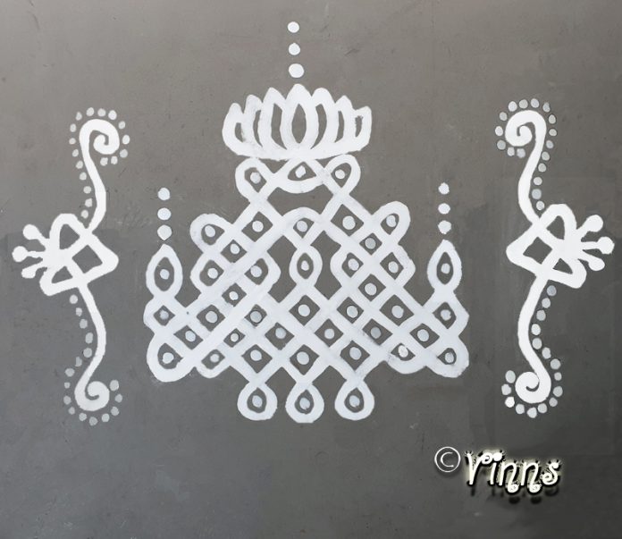 kutti kolam. kutti kolam. daily kolam, new design, evening kolam, 2020 designs