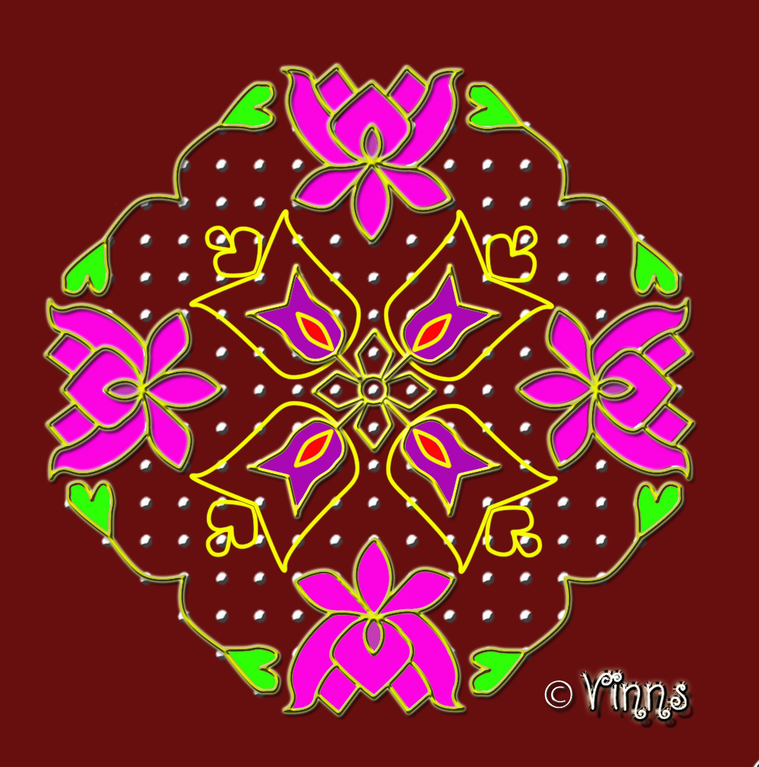 muggulu, margazhi kolam, big kolam, sikku kolam, chikku kolam, neli kolam, design kolam