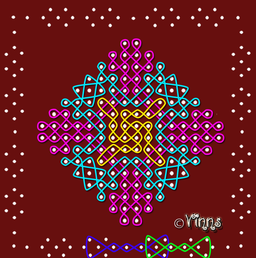 muggulu, margazhi kolam, big kolam, sikku kolam, chikku kolam, neli kolam, design kolam