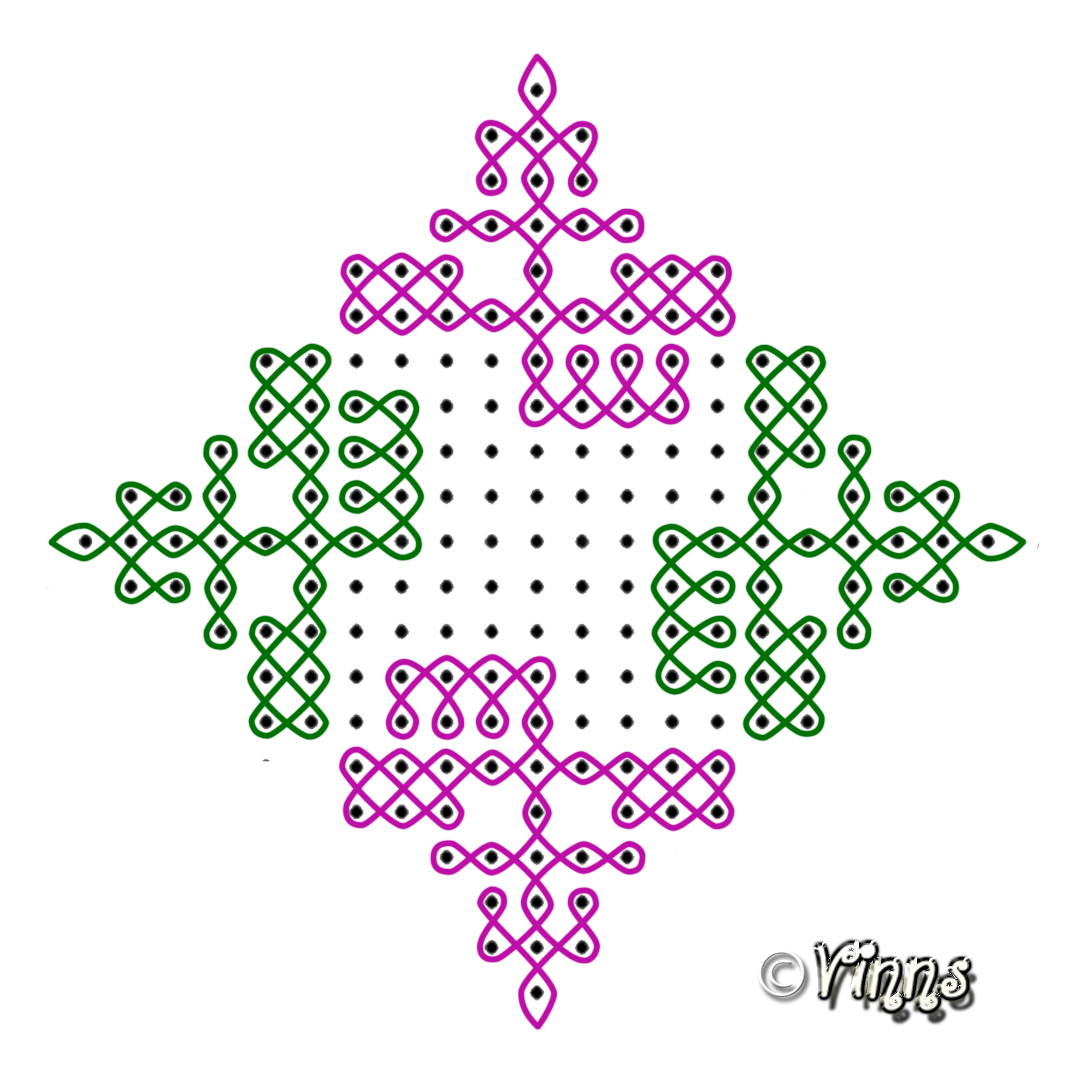 margazhi, big kolams, sikku kolam, neli kolam, big kolams