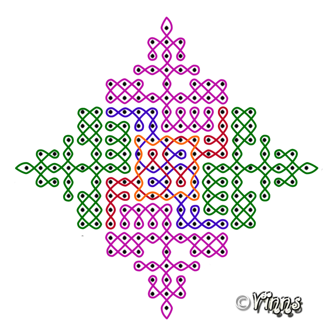 margazhi, big kolams, sikku kolam, neli kolam, big kolams