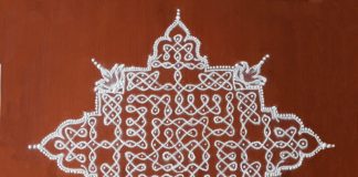 19 dots sikku kolam, big kolam, kambi kolam, rangoli, pulli kolam, daily kolams, new design kolam