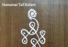 Hanumar Tail Kolam Pooja Room Kolam pooja room