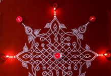 Karthigai Kolam || Kolam with Lamps karthigai, vilakku kolam, lamps, diya, karthigai month, kaarthigai, maha deepam, thiruvannamalai
