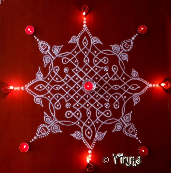karthigai, vilakku kolam, lamps, diya, karthigai month, kaarthigai, maha deepam, thiruvannamalai