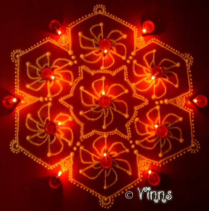 karthigai, vilakku kolam, lamps, diya, karthigai month, kaarthigai, maha deepam, thiruvannamalai