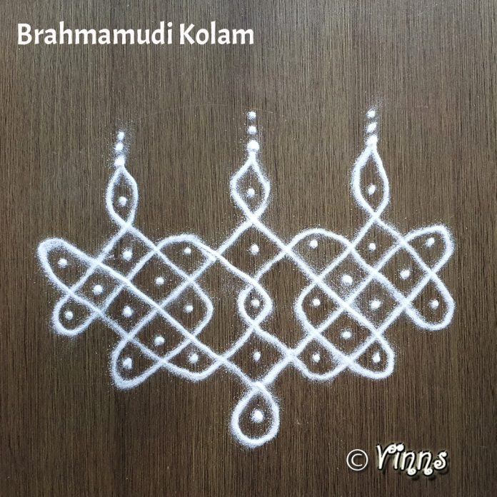 5_dots_brahmudikolam_muggulu_rangoli brahmabrahmamudichi kolam, brahma mudi kolam, small kolam, simple rangoli, easy rangoli, simple kolam, sikku kolam, new kolammudichi kolam, brahma mudi kolam, small kolam, simple rangoli, easy rangoli, simple kolam, sikku kolam, new kolam