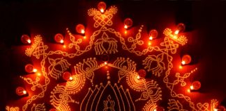 Karthigai Month kolams || Lotus Flower Kolam || Freehand Rangoli karthigai, vilakku kolam, lamps, diya, karthigai month, kaarthigai, maha deepam, thiruvannamalai, margazhi kolam