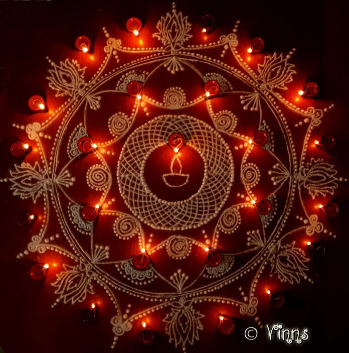 karthigai, vilakku kolam, lamps, diya, karthigai month, kaarthigai, maha deepam, thiruvannamalai, margazhi kolam