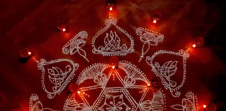 Karthigai Deepa Kolam -1 || Kuthu Vilakku || Chukkaleni Muggulu karthigai, vilakku kolam, lamps, diya, karthigai month, kaarthigai, maha deepam, thiruvannamalai, margazhi kolam