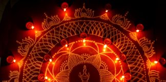 karthigai, vilakku kolam, lamps, diya, karthigai month, kaarthigai, maha deepam, thiruvannamalai, margazhi kolam