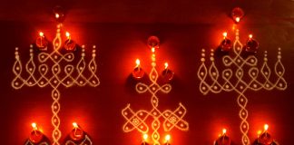 karthigai, vilakku kolam, lamps, diya, karthigai month, kaarthigai, maha deepam, thiruvannamalai, margazhi kolam
