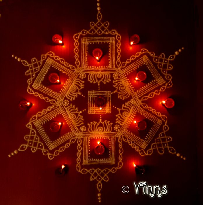 karthigai kolam, margazhi kolam,
