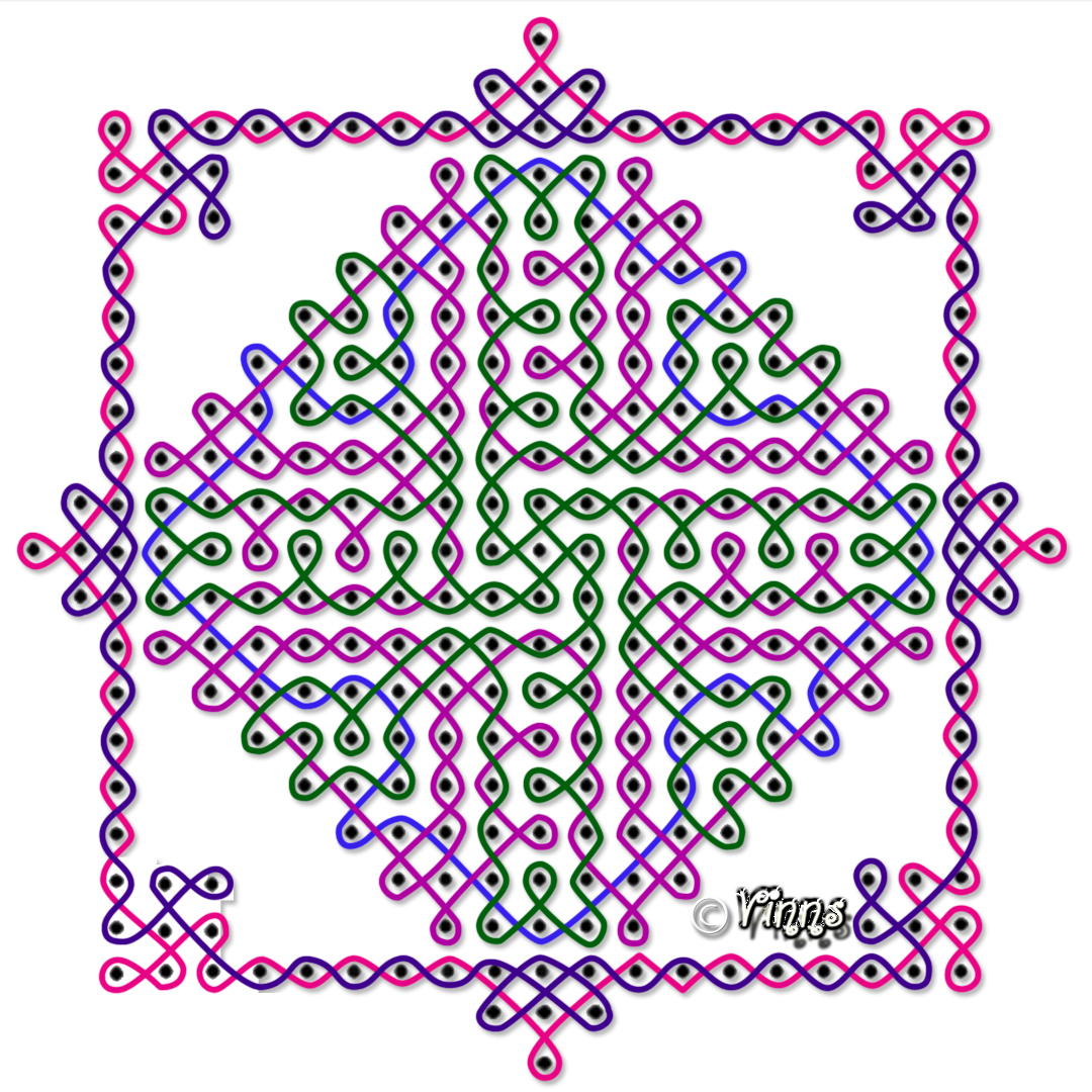 margazhi kolam, big sikku kolam, karthigai, vilakku kolam, lamps, diya, karthigai month, kaarthigai, maha deepam, thiruvannamalai, margazhi kolam