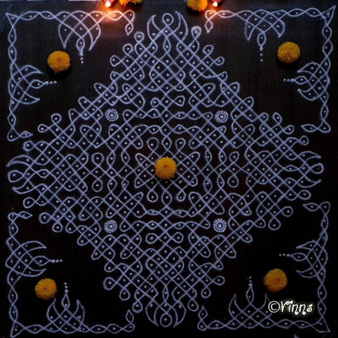 23_dots_sikku_kolam_rangavalli_muggulu