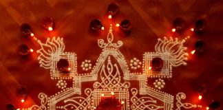Padikolam || Sikku Kolam || Ilai Vilakku- Leaf Lamp margazhi kolam, big sikku kolam, karthigai, vilakku kolam, lamps, diya, karthigai month, kaarthigai, maha deepam, thiruvannamalai, margazhi kolam