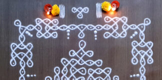 New year kolam, 11 dots kolam, daily kolams, simple kolam, muggulu, alpona, deepavali kolam, margazhi