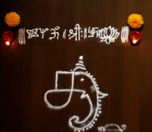 ganapathy, vinayagar, pillaiyar, chathurthi, rangoli , kolam,