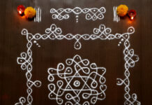 7 Dots Star Sikku Kolam || Tippudu Muggulu || Fusion Rangoli 7 dots, sikku kolam, star kolam, daily koalms, new kolasm, simple kolams, simple 7 dots kolam