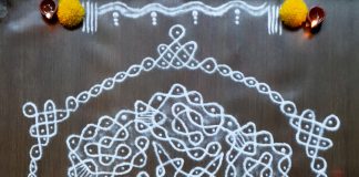 13 dots, sikku sangu kolam, sangha muggulu, 13-7 dots, margazhi kolam, karthigai deepa kolam