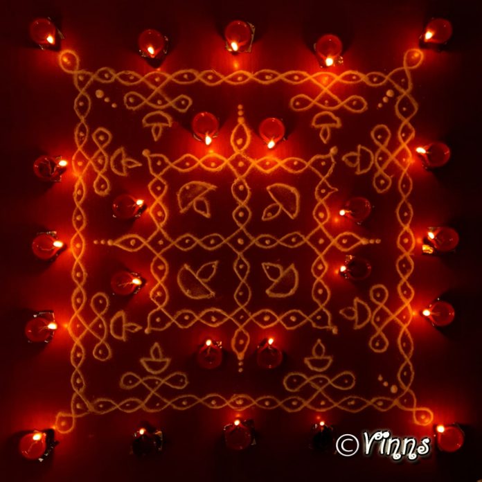 7_dots_karthigai_kolam_star_margazhi_muggulu_vilakku_diya_rangoli-min Karthigai kolam, agal vilakku, vilakku kolam, diya rangoli, margazhi kolam,13 dots, sikku kolam,