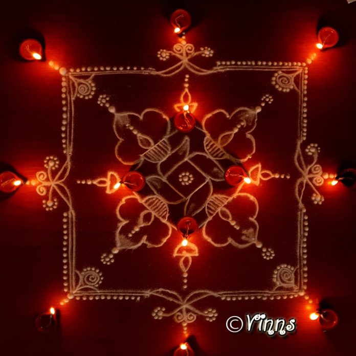 7_dots_sikku_kolam_karthigai_kolam_margazhi_muggulu_rangoli-min Karthigai kolam, agal vilakku, vilakku kolam, diya rangoli, margazhi kolam,13 dots, sikku kolam,