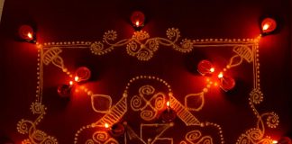 Karthigai kolam, agal vilakku, vilakku kolam, diya rangoli, margazhi kolam,13 dots, sikku kolam,