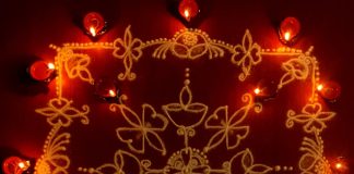 Karthigai kolam, agal vilakku, vilakku kolam, diya rangoli, margazhi kolam,13 dots, sikku kolam,