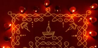 Karthigai kolam, agal vilakku, vilakku kolam, diya rangoli, margazhi kolam,13 dots, sikku kolam,