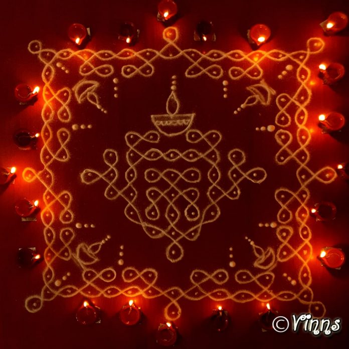 9_dots_karthigai_kolam_star_margazhi_muggulu_vilakku_diya_rangoli-min Karthigai kolam, agal vilakku, vilakku kolam, diya rangoli, margazhi kolam,13 dots, sikku kolam,