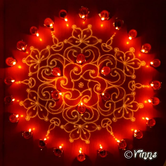 13-7_dots_karthigai_deepam_vilakku_kolam_muggulu_diya_rangoli-min Karthigai kolam, agal vilakku, vilakku kolam, diya rangoli, margazhi kolam,13 dots, sikku kolam,
