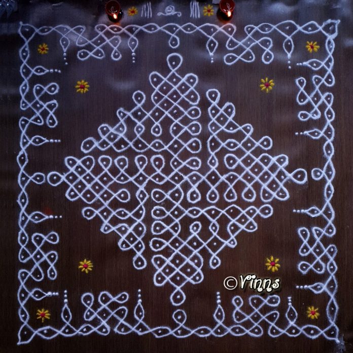 margazhi kolam, sikku kolam, big kolams, margazhi, tippudu muggulu, daily kolams, margazhi big kolam, flower kolam, margazhi Kolam,