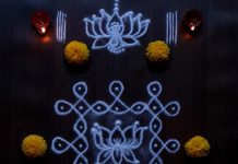 Simple 5 dots Margazhi Sikku Kolam || Lotus Flower Tippudu Muggulu margazhi kolam, sikku kolam, big kolams, margazhi, tippudu muggulu, daily kolams, margazhi big kolam, flower kolam, margazhi Kolam,