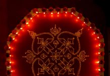 Simple 4 Petals Flower Kolam || Easy 8 dots Karthigai Deepam || 8×8 dots Diya Rangoli Karthigai kolam, agal vilakku, vilakku kolam, diya rangoli, margazhi kolam,13 dots, sikku kolam,