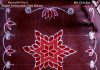 7 Dots Flower Kolam || Navarathri Kolam || Red Rangoli navaratri, navarathiri kolam, navarathri, kolam, muggulu, rangoli
