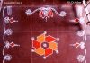 7 Dots Orange Colour Kolam || Navarathiri Kolam || Navaratri Rangoli || 7-4 Dots Muggulu navaratri, navarathiri kolam, navarathri, kolam, muggulu, rangoli